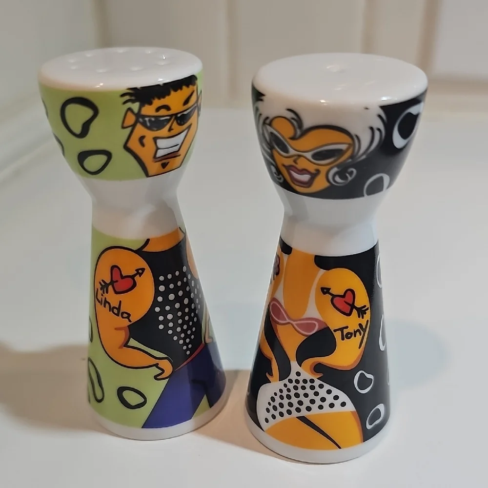 VHTF Ritzenhoff Michal Shalev Salt & Pepper Shaker Set Pop Art